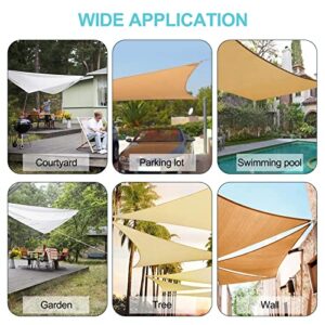HOMPER M6 Awning Attachment Set, Heavy Duty Sun Shade Sail Stainless Steel Hardware Kit for Garden Triangle and Square, Rectangle, Sun Shade Sail Fixing Accessories