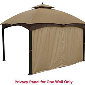 APEX GARDEN 12-ft Privacy Panel Curtain / Side Wall Sunshade (One Side Only)