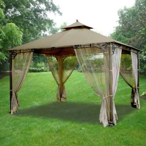garden winds fair oaks gazebo replacement canopy top cover – riplock 350