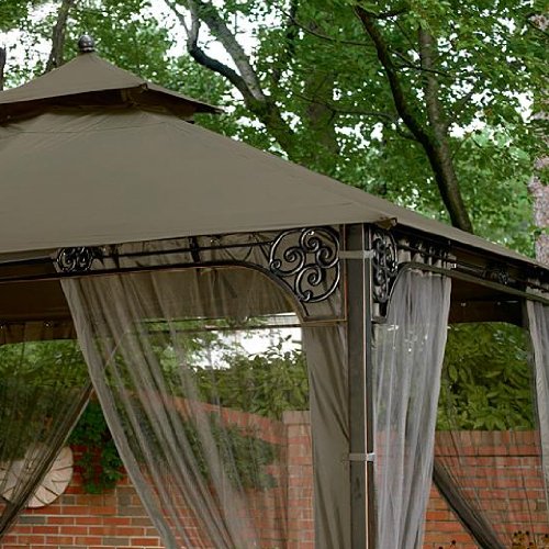 Garden Winds Fair Oaks Gazebo Replacement Canopy Top Cover - RipLock 350