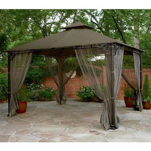 Garden Winds Fair Oaks Gazebo Replacement Canopy Top Cover - RipLock 350