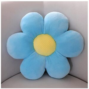 azchen flower pillow standard throw pillow patio furniture cushions decorative pillow cushion home chair cushion (15.7 inch, blue)