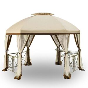 garden winds replacement canopy top cover for the long beach gazebo – 350