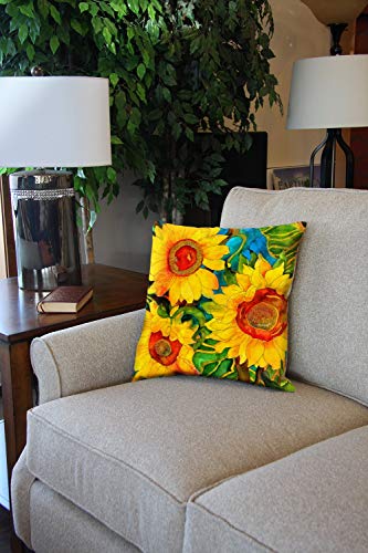 Toland Home Garden Decorative Sunny Sunflowers Summer Fall Autumn Floral 18 x 18 Inch Pillow Case (2-Pack)