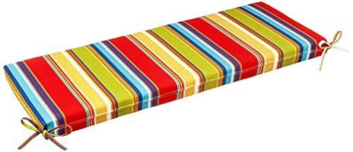 Pillow Perfect 564227 Outdoor/Indoor Westport Garden Bench/Swing Cushion, 1 Count (Pack of 1), Red