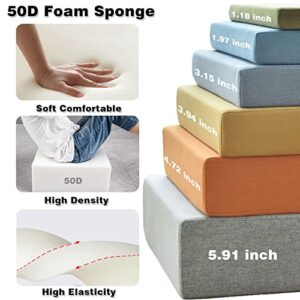 Gmsqj Custom Bench Cushions,Personalized Size Bench Pad with Non-Slip Bottom,Indoor/Outdoor Thickened Foam Furniture Cushion for Garden Patio Bench,Bay Window,50D High Elastic Sponge Filling