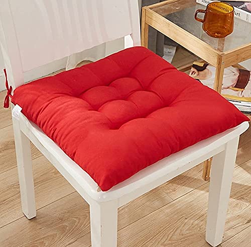 Chair Pads Seat Cushion with Ties - Outdoor Indoor Soft Thicken Comfy Seat Pads Cushion Pillow,Dining Room Kitchen Chair Cushions for Home Office Car Patio Lawn Furniture Garden Decoration (A3/Square)
