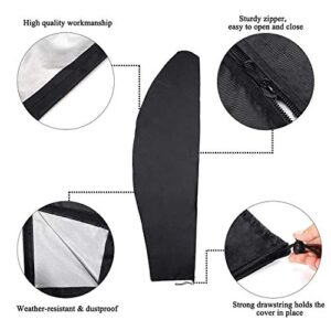 Lpraer Patio Umbrella Cover 210D Oxford Fabric Umbrella Cover Outdoor Waterproof Offset Parasol Cover Banana Style with Zipper for 7ft to 11ft Garden Outdoor Umbrellas, 265cm