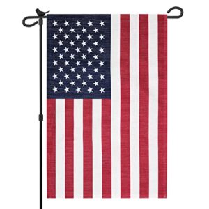 homissor american garden flags 12.5 x 18.5 inch- us usa double sided small american flag for yard banner patriotic outdoor lawn decoration(american garden flag)
