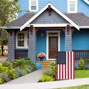 Homissor American Garden Flags 12.5 X 18.5 Inch- US USA Double Sided Small American Flag for Yard Banner Patriotic Outdoor Lawn Decoration(American Garden Flag)