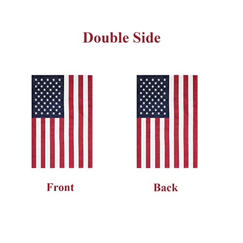 Homissor American Garden Flags 12.5 X 18.5 Inch- US USA Double Sided Small American Flag for Yard Banner Patriotic Outdoor Lawn Decoration(American Garden Flag)