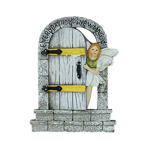 MUAMAX Fairy Door Fairy Garden Door Miniature Fairy Door Outdoor Magical Fairies Entrance Door Fairy Garden Supply Gifts