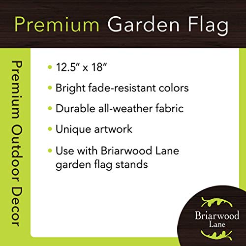 Briarwood Lane Wreath Monogram M Garden Flag Everyday 12.5" x 18"