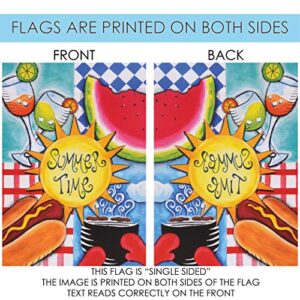 Toland Home Garden 112611 Summer Fun summer Flag 12x18 Inch Double Sided summer Garden Flag for Outdoor House Picnic Flag Yard Decoration