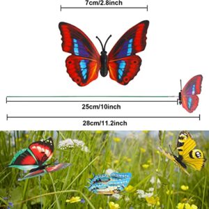 150 Pcs Butterfly Decoration Stakes Waterproof 3D Garden Butterfly Ornaments for Indoor/Outdoor Christmas Yard Decor