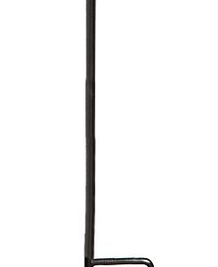 Evergreen Flag Classic Black Iron Garden Flag Stand with Rubber Stopper - 17.5" x 44"H