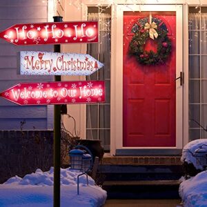 shumi Christmas Solar Pathway Lights Outdoor,24 LED Lights Xmas Decorative Yard Sign Outdoor Stakes Lights Waterproof for Patio, Garden, Lawn Decoration