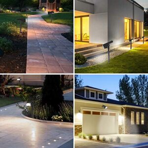 URLIGHTS Solar Lights Outdoor, 36 LEDs Solar Landscape Spotlights, Waterproof 2 in 1 Wall Lights with USB Charge, Adjustable Solar Panel for Yard Garden Driveway Porch Walkway Patio