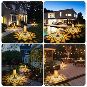 TomCare Solar Lights Outdoor Solar Garden Lights Landscape Lighting for Patio Yard Lawn