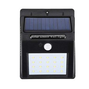 solar outdoor lights -120° angle illumination led solar lights outdoor waterproof (ip65) – easy to install wireless security outdoor solar lights for yard, front door, garage garden, fence, porch