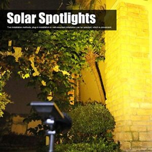 Fdit Solar Spotlights Outdoor, Solar Garden Light, Waterproof 9 LED Auto On/Off 7.5X5.5X3.1Inch 2 in 1 for Garden Garage(#2)