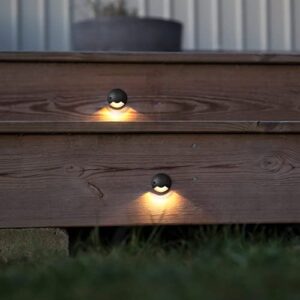 Well Lights Landscape Light Outdoor In Ground Lights Low Voltage LED 2W AC/DC 12V 24V Warm White Waterproof IP67 Aluminium Single Side Lighting for Garden,Yard, Driveway Fence Deck 2Pack