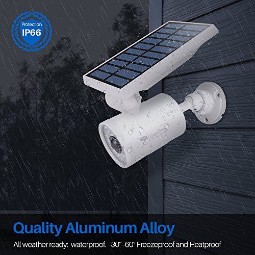 Solar Motion Light Outdoor Aluminum of 2, 1400-Lumens 9W LED(130W Equi.), No Power Required Solar Flood Security Spot Lights for Camp Driveway Patio Path Garden, 100-Week Protection for 100% Free