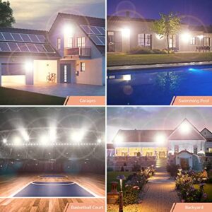 2 Pack LED Flood Light Outdoor, 120W LED Work Lights, Super Bright Outdoor Floodlights, Daylight White 5000K, IP66 Waterproof Outdoor Floodlight Fixture for Yard Backyard Garden Garage Playground