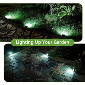 BriSunshine Solar Spot Lights Outdoor,IP65 Landscape Spotlights Waterproof Solar Powered for Yard Garden,2 in 1,Auto ON/Off (6 Pack/64 LED/3 Modes)