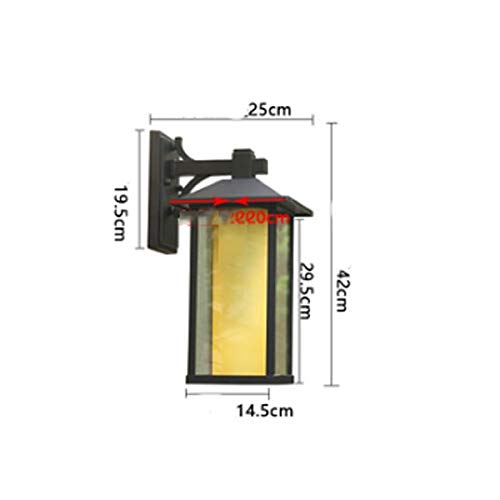 ZSEDP Outdoor Wall Lamp Waterproof Balcony Aisle Corridor Lamp Garden Villa Courtyard Exterior Wall Lamp European Style Wall Lamp Led