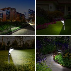 AMIR Solar Landscape Spotlights Outdoor, IPX5 Waterproof Solar Powered Security led, Motion Sensor Light for Yard Garden Patio Driveway Pool (Latest Version)