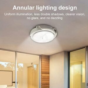 OUGETHER Solar Lights Indoor, Solar Ceiling Light IP65 Waterproof Solar Powered Pendant Light with Remote Control Indoor Outdoor Garden Corridor Lamp (White)