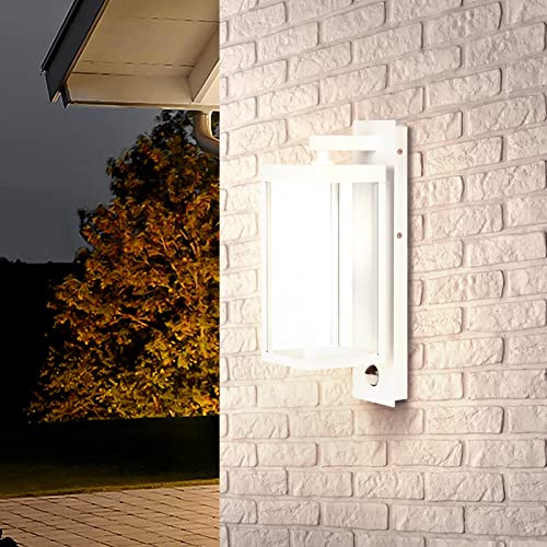 illumishin Outdoor Wall Light Motion Sensor Lights Outdoor Light Fixture Exterior Wall Lamp Lantern Modern Outside Lights for Porch Garden Patio Garage Barn Front Door 13W 750LM 3000K