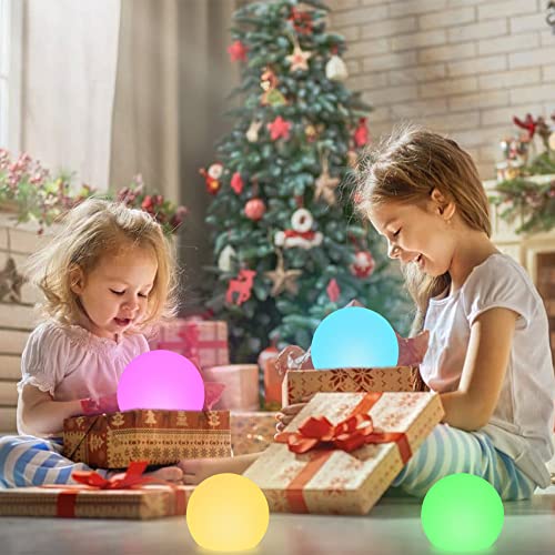 Solar Garden Globe Light Outdoor, 8in LED Solar Glowing Ball Light w/Remote+Ground Stake, 16 RGB Color Changing Waterproof Solar Yard Light, Landscape Lighting Mood Lamp for Patio Pathway Lawn Decor