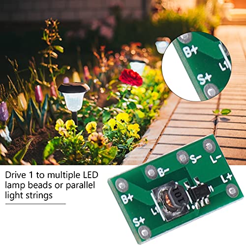 10 Pcs Solar Lamp Circuit Board Module Solar Landscape Light Circuit Board Module for DIY Street Lamp Garden Lawn Lamp Road Stud Light