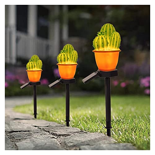 Solar Garden Lights Solar Garden Stakes Light,Outdoor Solar Pineapple Light,Decorative Cactus Stake Landscape Lights,Waterproof Solar Powered Pathway Lights for Patio Lawn