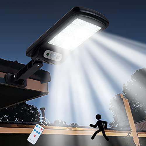 Viruhaka 2 Pack 100W Solar Street Lights Outdoor,10000LM, Solar Dusk to Dawn Lights Outdoor Motion Sensor Solar Security Light, Suitable for courtyards, Garage, Garden, Patio, Farm