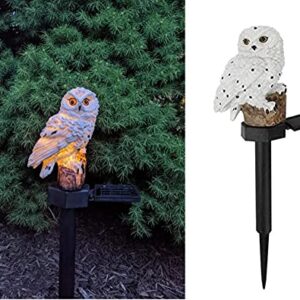 JMDQ Factory Outdoor Owl Solar Powered LED Light Waterproof Garden Decoration, Lawn, Patio, Balcony Lighting, White