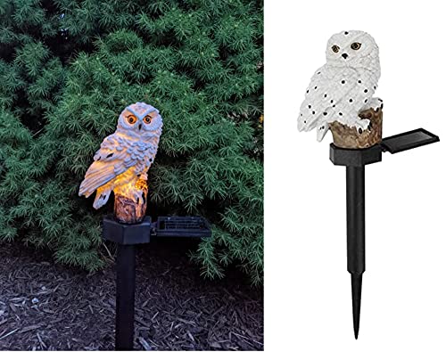 JMDQ Factory Outdoor Owl Solar Powered LED Light Waterproof Garden Decoration, Lawn, Patio, Balcony Lighting, White