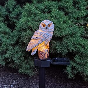 JMDQ Factory Outdoor Owl Solar Powered LED Light Waterproof Garden Decoration, Lawn, Patio, Balcony Lighting, White