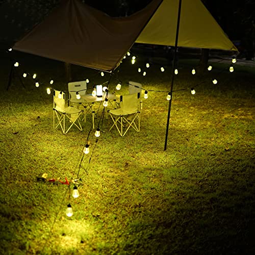DUNTUO Outdoor String Lights LED 20 Bulus 72 FT Patio String Lights,Shatterproof LED Bulbs Indoor Lights Waterproof for Camping Garden Balcony Festival Indoor Party
