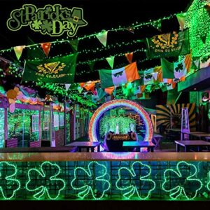 JMEXSUSS 66ft 200 LED Green String Lights Outdoor, Green Christmas Lights Clear Wire, 8 Modes Waterproof St. Patrick's Day Lights Plug in for Tree Garden Party Outdoor Decorations