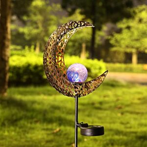 shichao solar outdoor waterproof lights, crescent-shaped appearance, suitable for garden decoration, can also be given to friends as a landscape decoration for christmas parties.