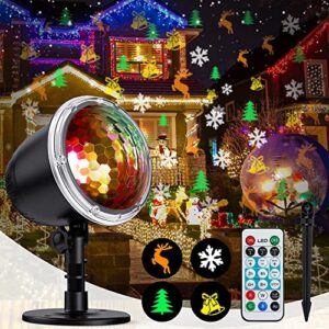 decorative lighting projectors outdoor, ip65 waterproof projection lamp with remote control & timer function for xmas holiday party garden patio decoration