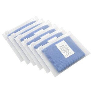 Microfiber Cleaning Cloths - 6 Pack, Blue, 6"x 7" Inch