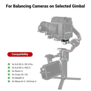 SMALLRIG Counterweight Kit Compatible with DJI RS2/RSC2/RS 3/RS 3 Pro and Zhiyun Crane 2S/3S/Weebill S and Moza Air 2/AirCross 2 Gimbal Stabilizers - 3125