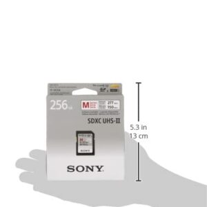 Sony M series SDXC UHS-II Card 256GB, V60, CL10, U3, Max R277MB/S, W150MB/S (SF-M256/T2)