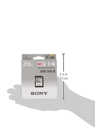 Sony M series SDXC UHS-II Card 256GB, V60, CL10, U3, Max R277MB/S, W150MB/S (SF-M256/T2)
