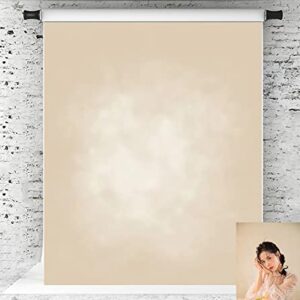 Kate 5x7ft Beige Backdrops Microfiber Tan Portrait Backdrops for Photoshoot Abstract Photo Background