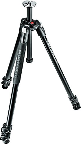 Manfrotto 290 Xtra Aluminum 3-Section Tripod Kit with 3-Way Head (MK290XTA3-3WUS) , Black